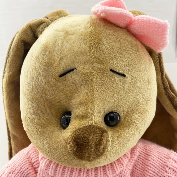 عروسک خرگوش بلوز بافت 35 سانت